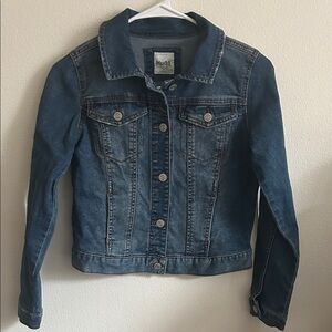 New with Tags Mud Blue Denim Girls  Size 14  Pockets Button Front Jacket